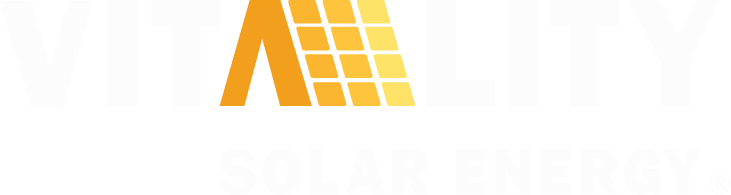 Vitality Solar Energy Logo White